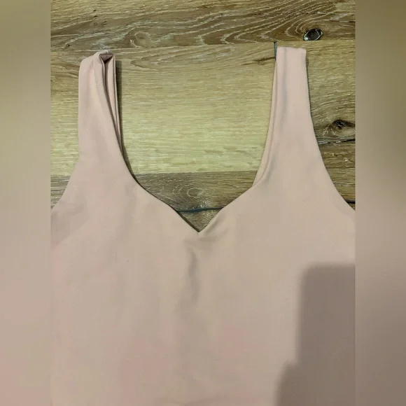 Abercrombie & Fitch Sweetheart Neckline Tank Top Thong Bodysuit in Pink Nude - Picture 4 of 9